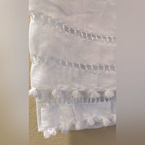 White Beautiful Wrap, Skirt, Shawl, Pasmina, Coverup, scarf, etc. Versatile!